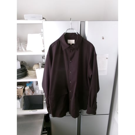 YOKO SAKAMOTO / SUIT SHIRT *BROWN