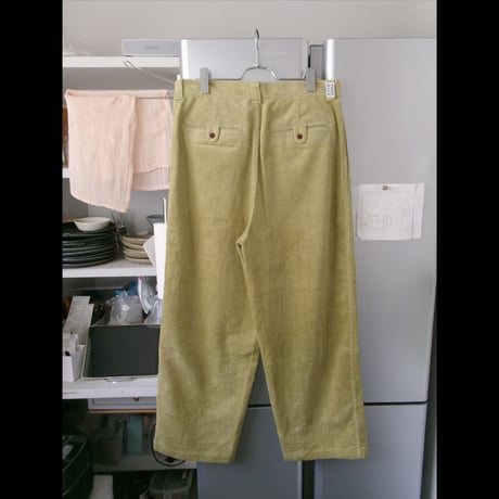NO ROLL / THICKWALK CORDS PANTS *LIME GREEN