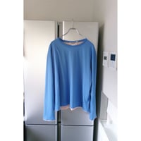 OLD FOLK HOUSE / Reversible Long-Sleeve *Blue & Baby Pink