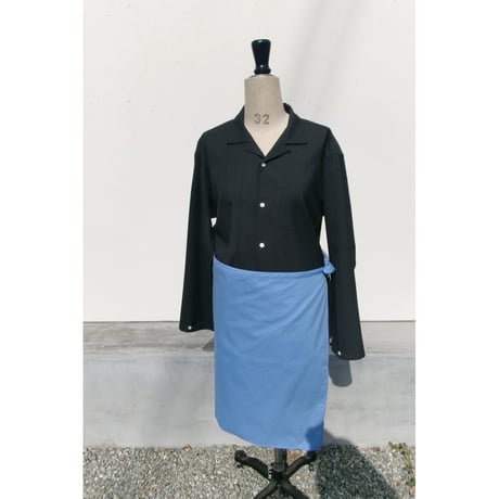 OLD FOLK HOUSE / Wool Lounge Shirt *Dark Gray