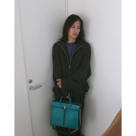 Rich I / O.RECTANGLE [LEATHER HELMET BAG・OFFICE] *EMERALD