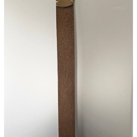 FUJI /  LEATHER BELT *OLIVE