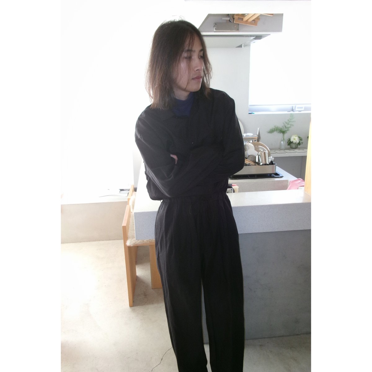 YOKO SAKAMOTO JUMP SUIT Black Lサイズ fit=scale-down,w=1200
