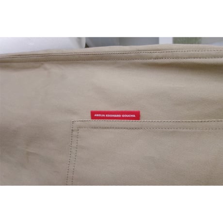 ABELIA EDWARD GOUCHA / DOUBLE BELT PANTS *BEIGE