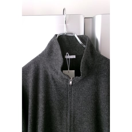 Blanc YM / CASHMERE ZIP JACKET *CHARCOAL GRAY