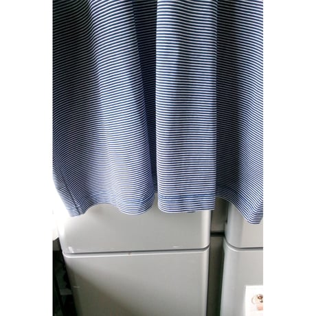 EVCON/ MERCERIZATION BORDER WIDE S/S TEE *BLUE