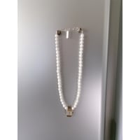 HIDAKA / Orbit Watch Necklace - Magnesite *White