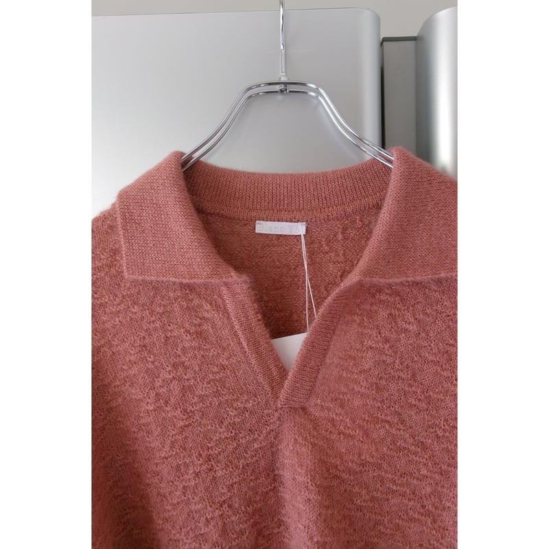 Blanc YM / Mohair Skipper Knit *Salmon pink | A