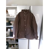 FUJI / SILK POLYESTER PADET JACKET *BROWN