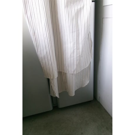 FUJI / COTTON SHIRTS ONEPIECE(for ladies)*YELLOW BROWN STRIPE