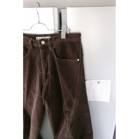 NVRFRGT /  3D TWISTED WIDE LEG 5P PANTS *BROWN