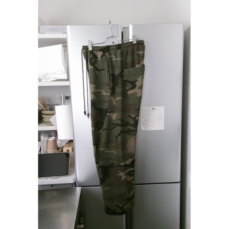 NVRFRGT / 3D TWISTED LOUNGE WIDE PANTS *WOODLAND