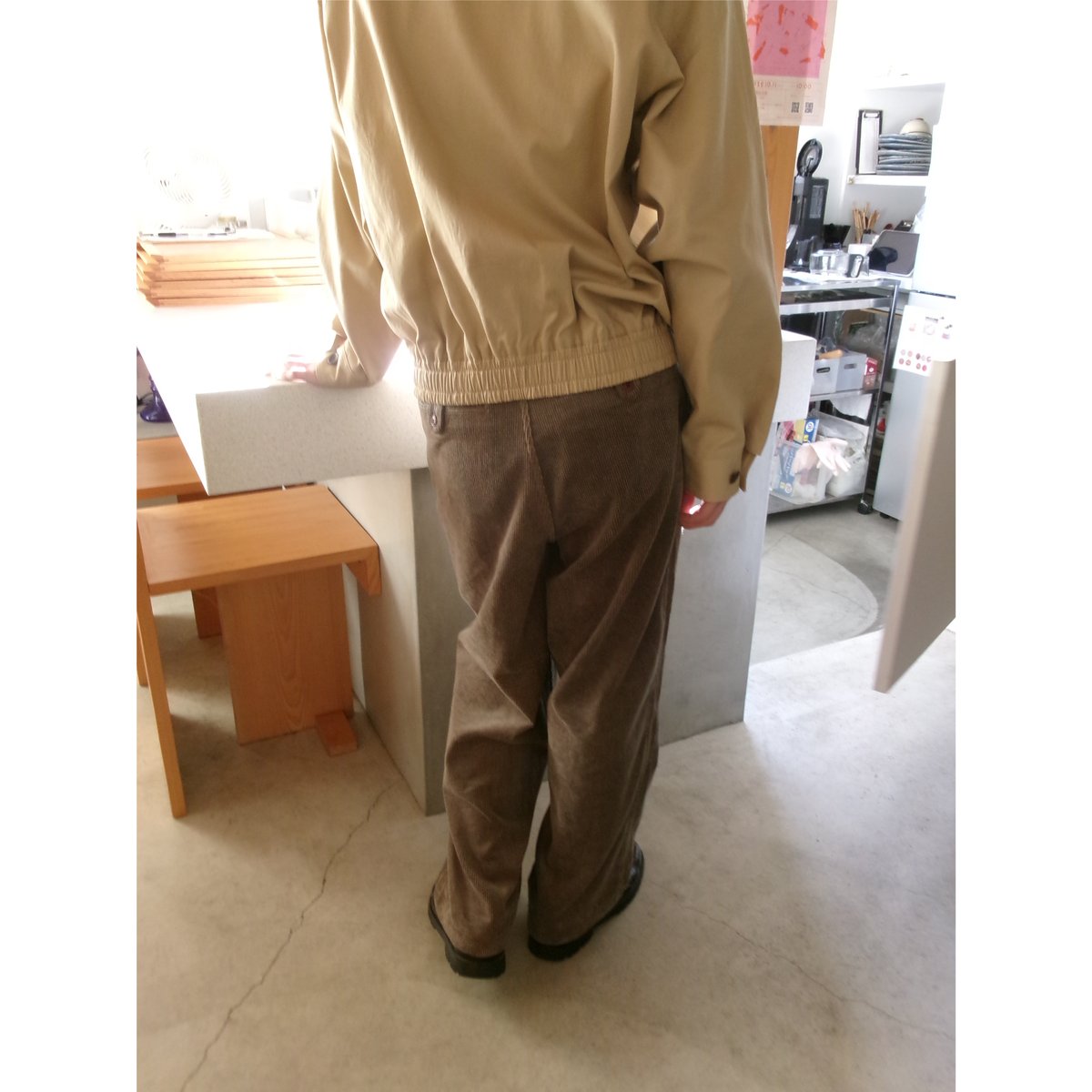 NO ROLL / THICKWALK CORDS PANTS *SMOKE BROWN |