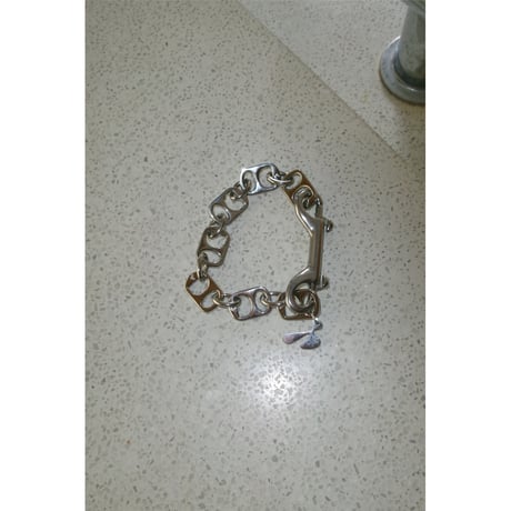 HIDAKA / PULL TAB BRACELET *SILVER
