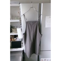 FUJI /  COTTON LINEN ONEPIECE (for ladies) *CHARCOAL GRAY