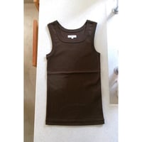 FUJI / COTTON SQUARE TANK TOP(for ladies) *BROWN
