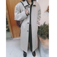 FUJI / STAINCOLLAR BELTED COAT *BEIGE