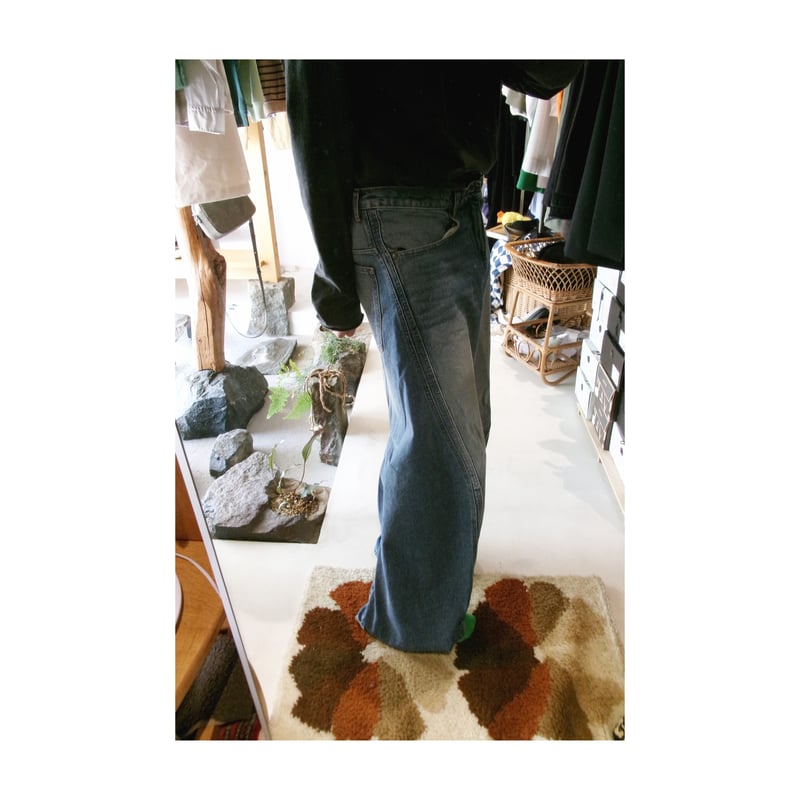 ○NVRFRGT / 3D TWISTED WIDE LEG JEANS *VINTAGE F ○NVRFRGT / 3D TWISTED WIDE LEG JEANS *VINTAGE F
