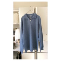 Blanc YM / Mohair Skipper Knit *Sax Blue