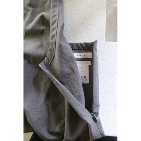 FUJI /  COTTON LINEN ONEPIECE (for ladies) *CHARCOAL GRAY