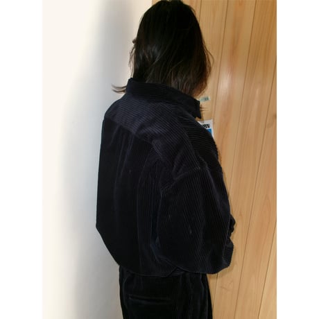 Blanc YM / Wide Corduroy Jumpsuit *NAVY