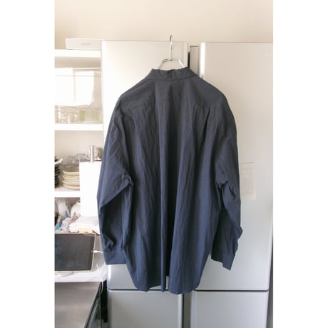 Blanc YM / COTTON NYLON WIDE SHIRT *Dall Navy