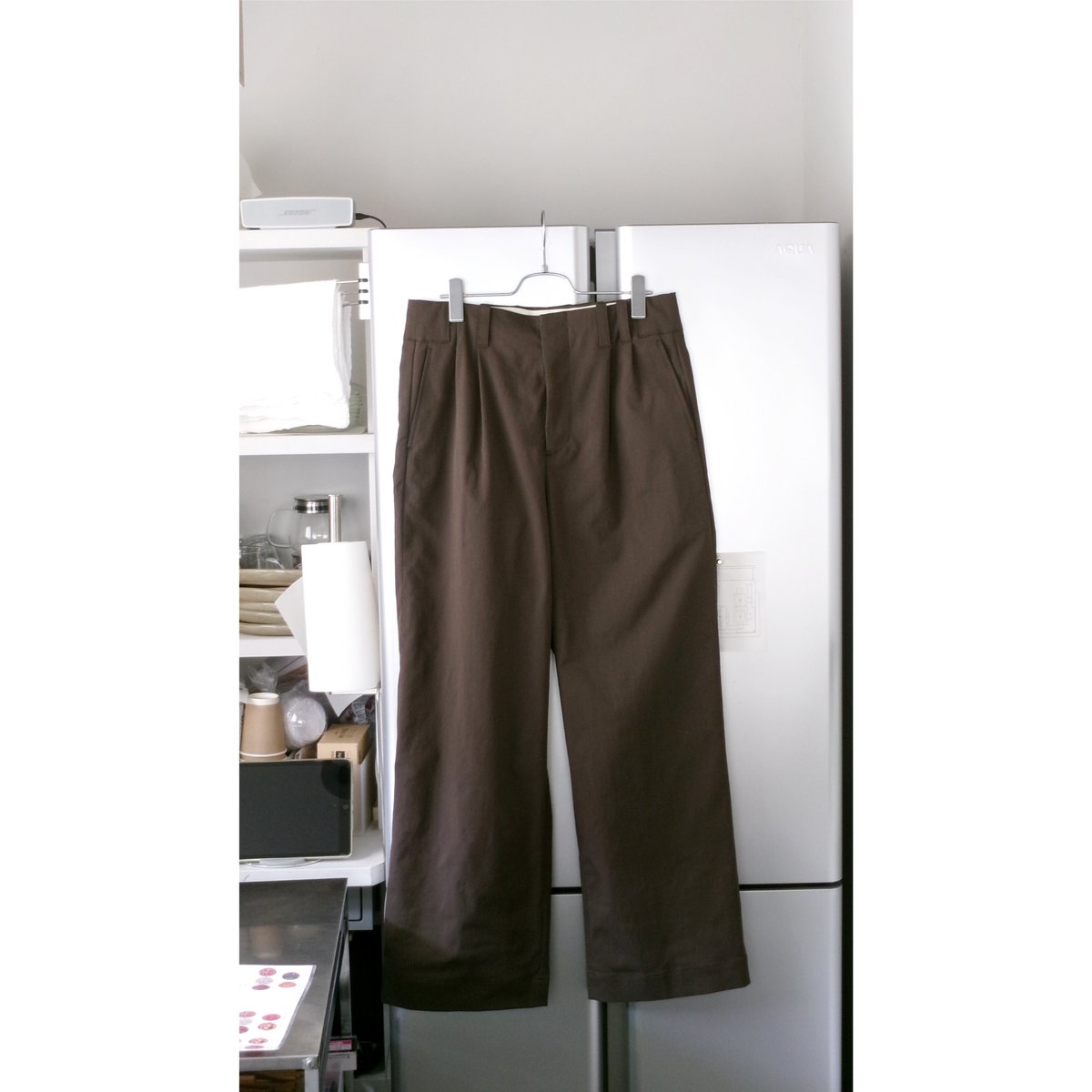 スーツ abelia edoward goucha baseball slacks ABELIA EDWARD GOUCHA / BASEBALL SLACKS *BROWN |
