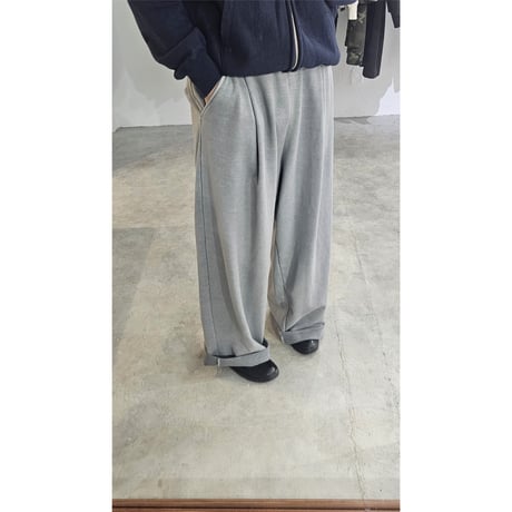 Rich I / TUCK SWEAT PANTS *BLACK