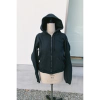 NVRFRGT / PANELED ZIP UP HOODIE *FADED INK