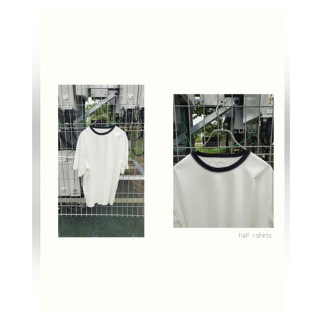FUJI /  harf t-shirts *white