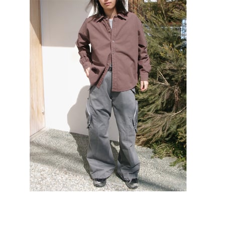 NVRFRGT / 3D TWISTED CARGO PANTS *GRAY