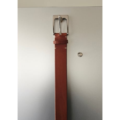 FUJI /  LEATHER BELT *BROWN