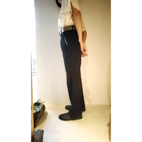 TOZAOU / Ticket Slack Pants *Black