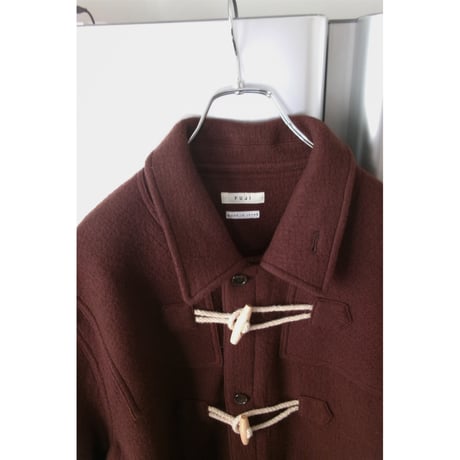 FUJI / MELTON WOOL DUFFEL COAT *BROWN