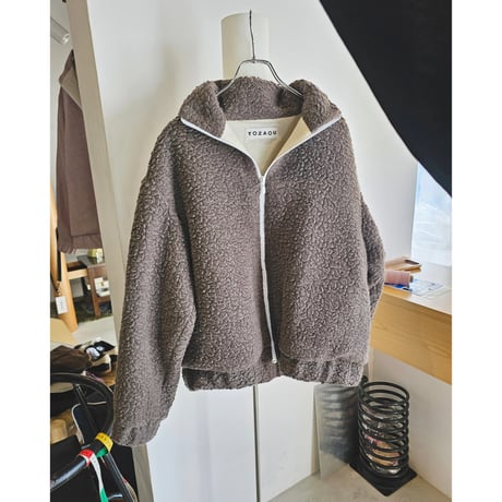 TOZAOU / boa mimi blouson *special size