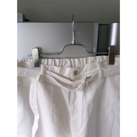 YOKO SAKAMOTO /  BELTED TROUSERS *FADE WHITE(USED FADE&PAINT)