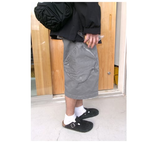 NVRFRGT / 3D TWISTED CARGO SHORTS *GRAY