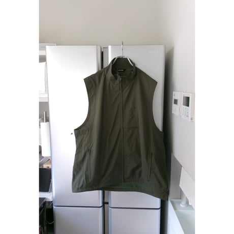 EVCON/ NYLON ZIP UP VEST *KHAKI
