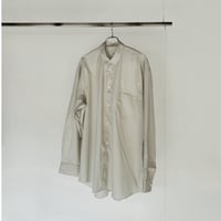 INTERIM / HYPER BIG 200/2 SUPIMA BROAD REGULAR COLLAR SHIRT -L.BEIGE