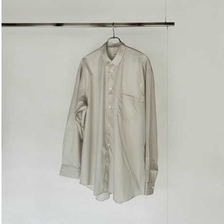 INTERIM / HYPER BIG 200/2 SUPIMA BROAD REGULAR COLLAR SHIRT -L.BEIGE