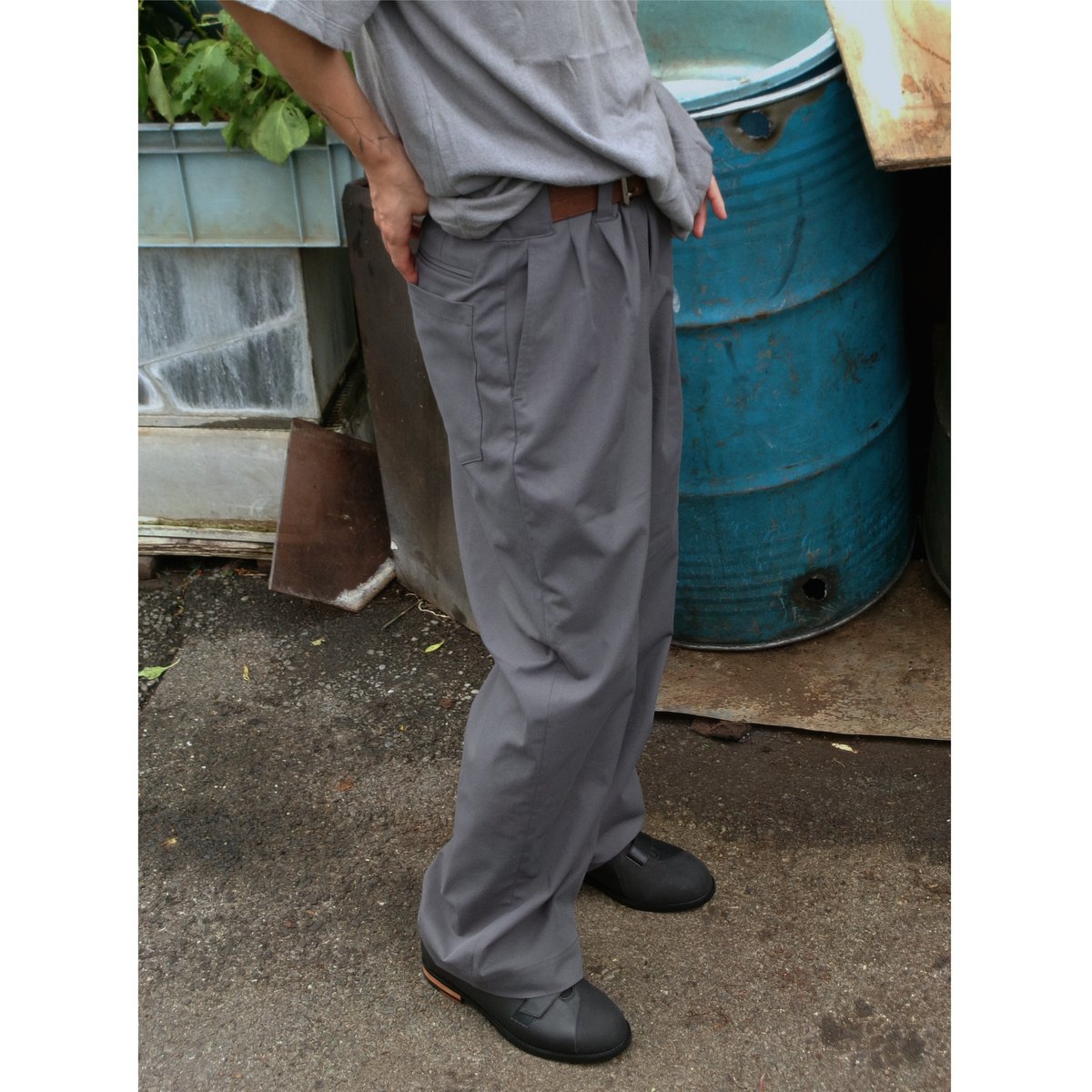 パンツ ABELIA EDOWARD GOUCHA Baseball slacks ABELIA EDWARD GOUCHA / BASEBALL SLACKS *BROWN |