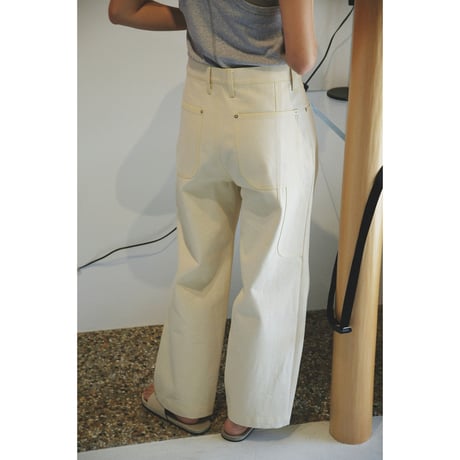 TOZAOU / Denim Painter Pants *cream (yellow)