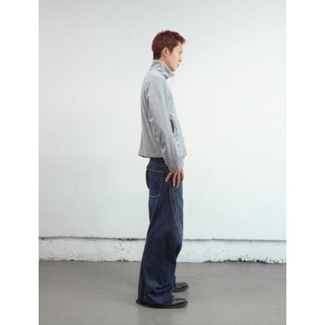 NVRFRGT / 3D TWISTED WIDE LEG JEANS * DARK FADED INDIGO