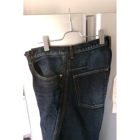 NVRFRGT / 3D TWISTED WIDE LEG JEANS * DARK FADED INDIGO