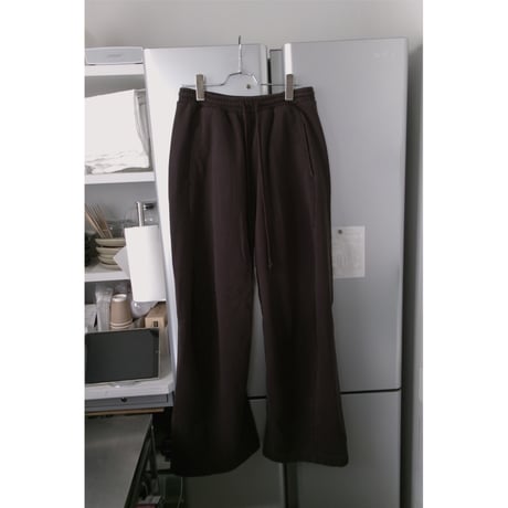 NVRFRGT / 3D TWISTED LOUNGE WIDE PANTS *DARK BROWN
