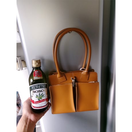 Rich I / P.Rectangle [Leather Helmet Bag・Play] *CAMEL