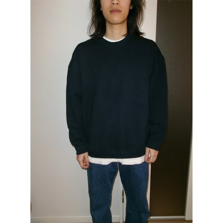 FUJI (side A) / CREW NECK SWEAT *NAVY