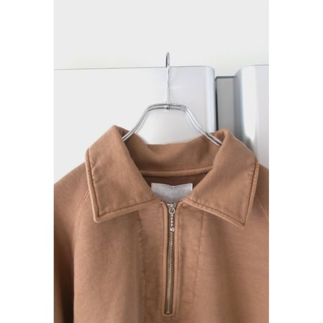 Rich I / HALF ZIP COLLAR SWEAT *BROWN