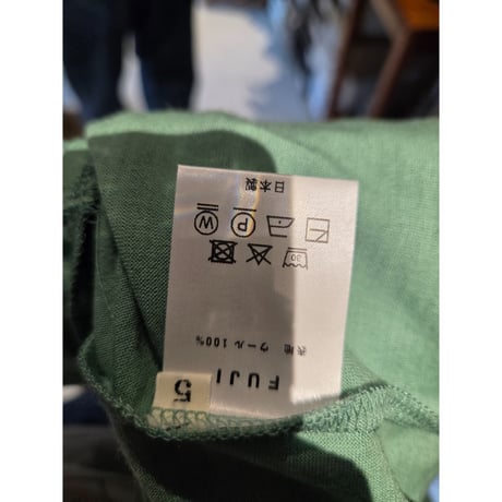 FUJI / WOOL S/S T-SHIRT *GREEN