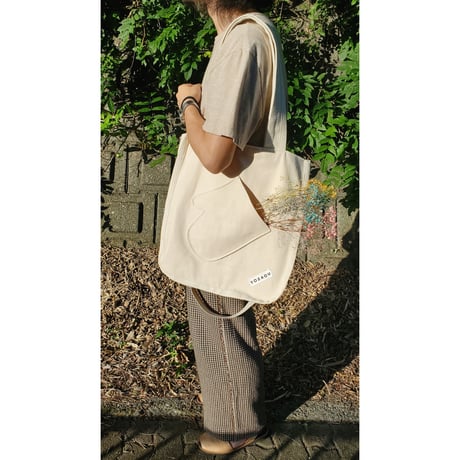TOZAOU for AVET / Denim Miton Tote *cream